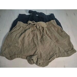 So‎ Goods For Life XL 2 Pairs High Rise Shorts Solid Black and Olive Green NWT.